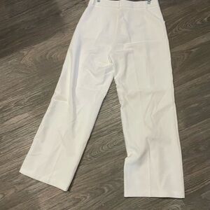 Classic White tailored high waisted Pants